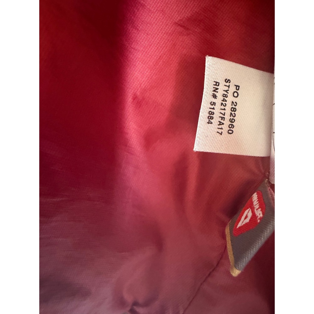 Patagonia Nano Puff Jacket Womens Gorpcore Medium Burgundy Red Quilted Insulated - Picture 6 of 11
